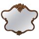 Medium vintage mirror in dark brown wood, Europe, 1960.