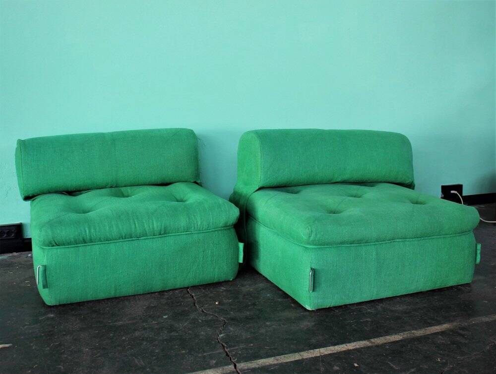 Modular sofa, Italy, 1980s, set of 2
