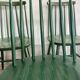 Cinq chaises Fanett vertes par Ilmari Tapiovaara pour Edsby-ken