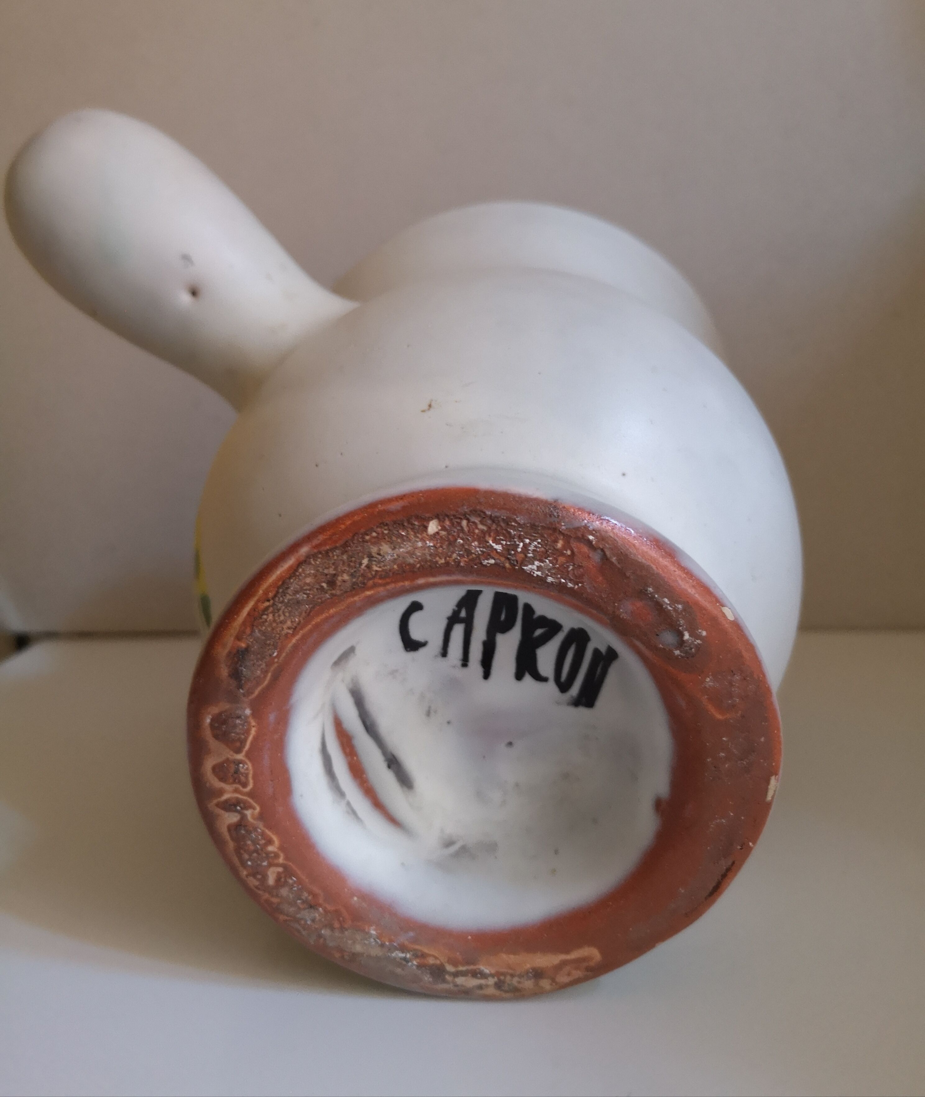 Ceramic pitcher from the 1950s by Capron