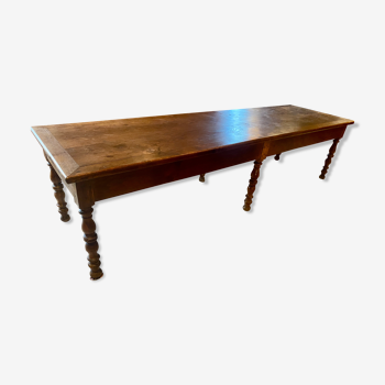 Farmhouse table chene massive