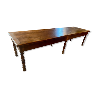 Farmhouse table chene massive
