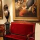 18th Century French Hand Carved Mahogany Upholstered Sofa in the style of George Jacob
