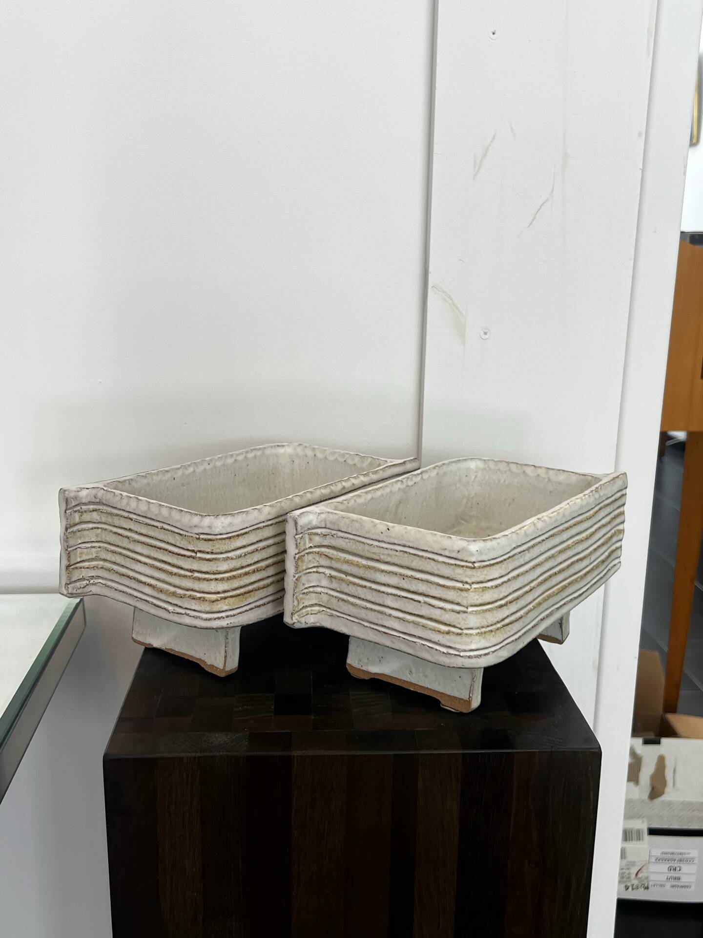 2 ceramic planters from the 1970s