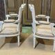 Pair of Louis XV style armchairs from the 1970s in beech.