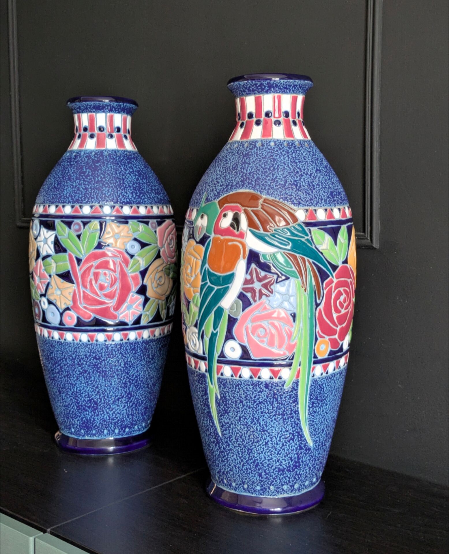 Pair of Art Deco vases