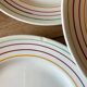 Set of 12 vintage flat plates, Jeannio de Gien model
