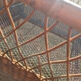 Rattan baby bed, cradle from 1970