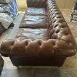 Chesterfield leather sofa