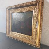 Animated landscape oil on canvas Italian School late eighteenth