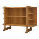Art Deco modernist oak shelf from the 1940s.