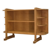 Étagère art déco moderniste en chêne 1940’s
