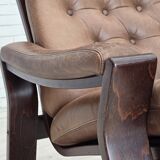 1970s, Danish design by Georg Thams, lounge chair, furniture leather.