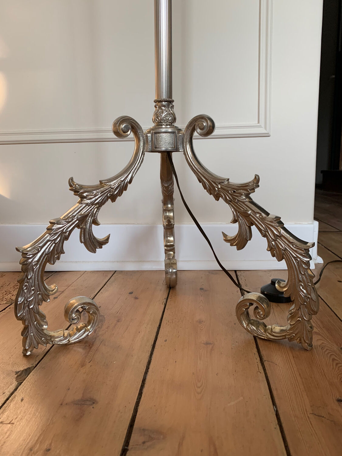 Brass floor lamp