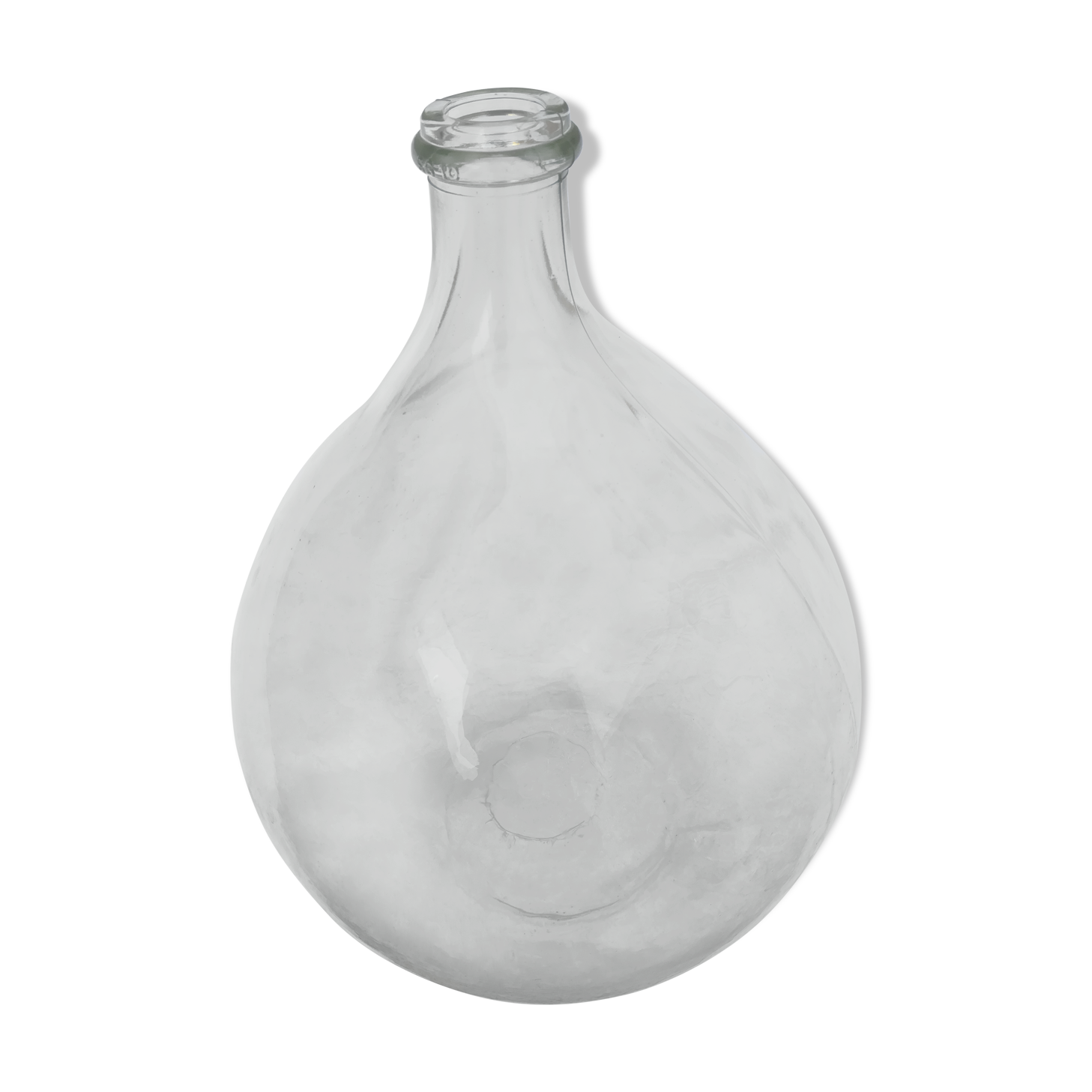 Demijohn in transparent glass