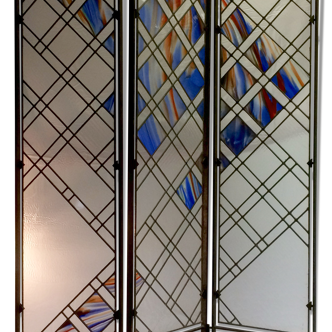 Paravent en vitrail (Stained glass folding screen)