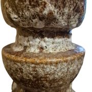 Pied de lampe brutaliste, fat lava 1970