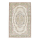 Tapis persan floral vert clair et beige, 204x320 cm