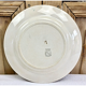 7 assiettes à dessert XIX Sarreguemines décor au pochoir