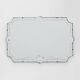 French Venetian Style Frameless Mirror with  Engraved Floral Motif, 1920s
