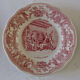 Lot 6 plates with dessert Gien "wedding in the countryside"