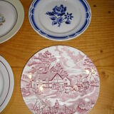 Set of 6 different flat plates