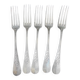 5 Fourchettes Christofle Canaux Laurier Métal Argenté
