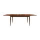 Extendable dining table in teak, tapered legs, 1960s.