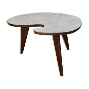 Table basse tripode forme libre,