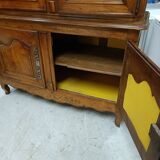 Buffet 2 bodies XIXth inlaid walnut