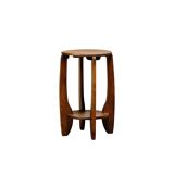 Dutch Art Deco Amsterdam School small side table or plant table solid oak
