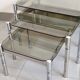 Suite de 3 tables gigognes vintage 1970