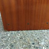 Vintage Scandinavian school teak bookcase