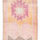 Pink & Orange Oriental Vintage Runner Rug, 101x301Cm