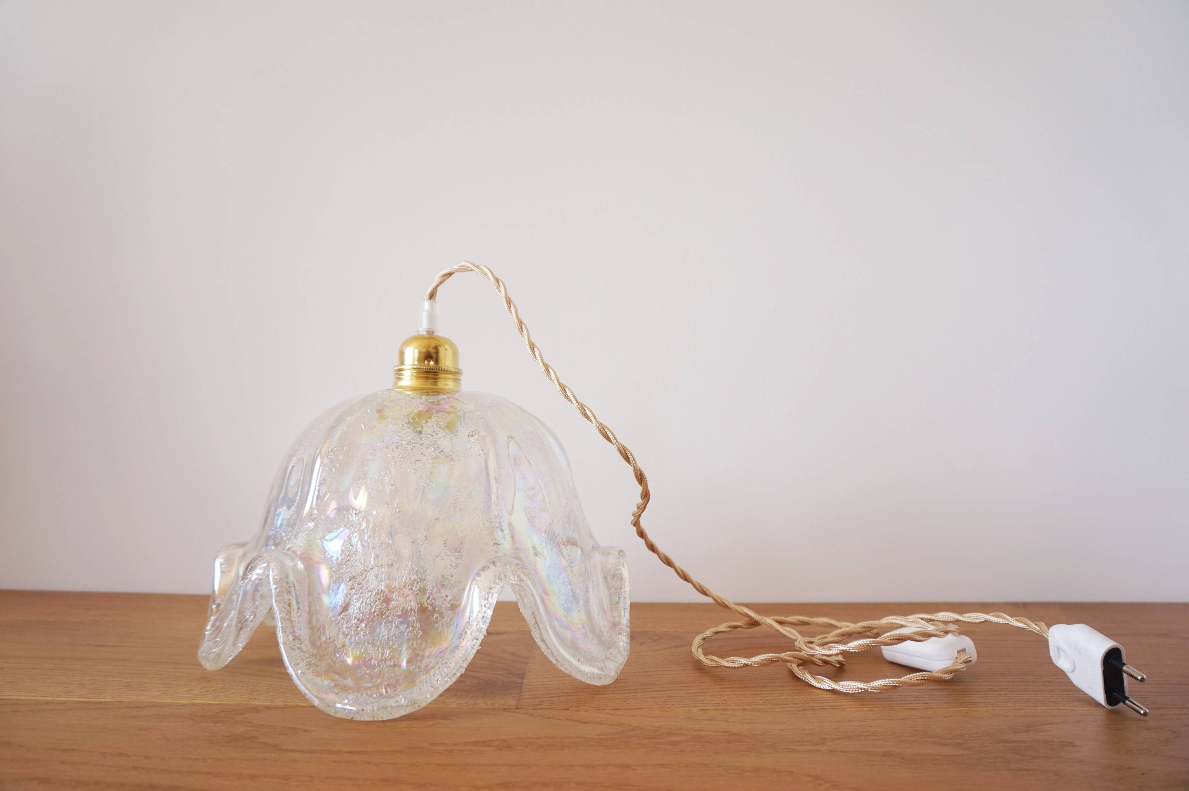 Murano glass flower globe stroller