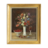Tableau nature morte fruit peinture huile