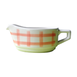 Saucière Moulins des Loups Orchies decoration Scottish tiles orange