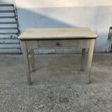Pale green patinated wooden desk