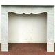 Veined white marble fireplace "model Pompadour a right jambage"