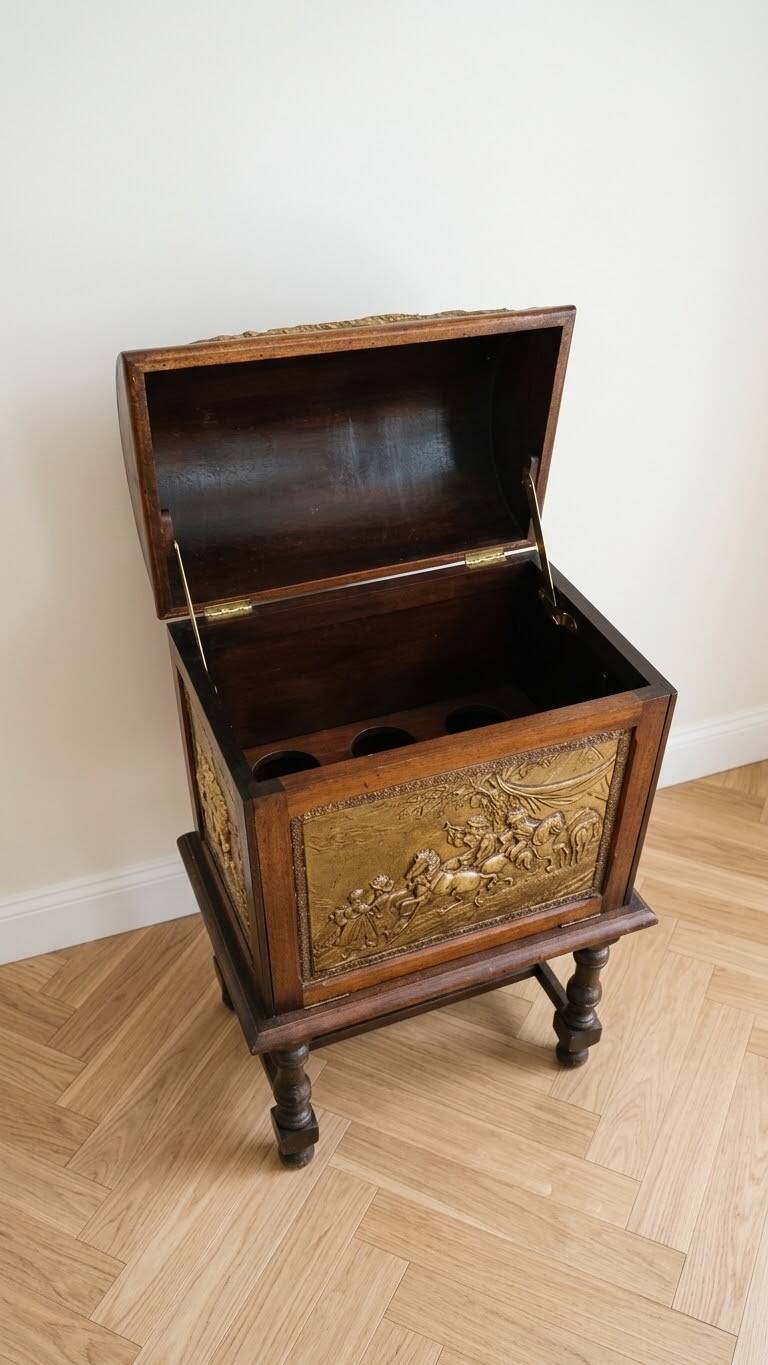 Mini bar classique marron et doré