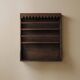 Solid wood wall shelf, Folk art, around 1900