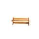 Vintage wooden wall coat rack with shelf