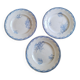 Earthenware dinner plates from Sarreguemines, Watteau, U & C, 1950s
