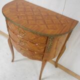 Half-moon dresser marqueted