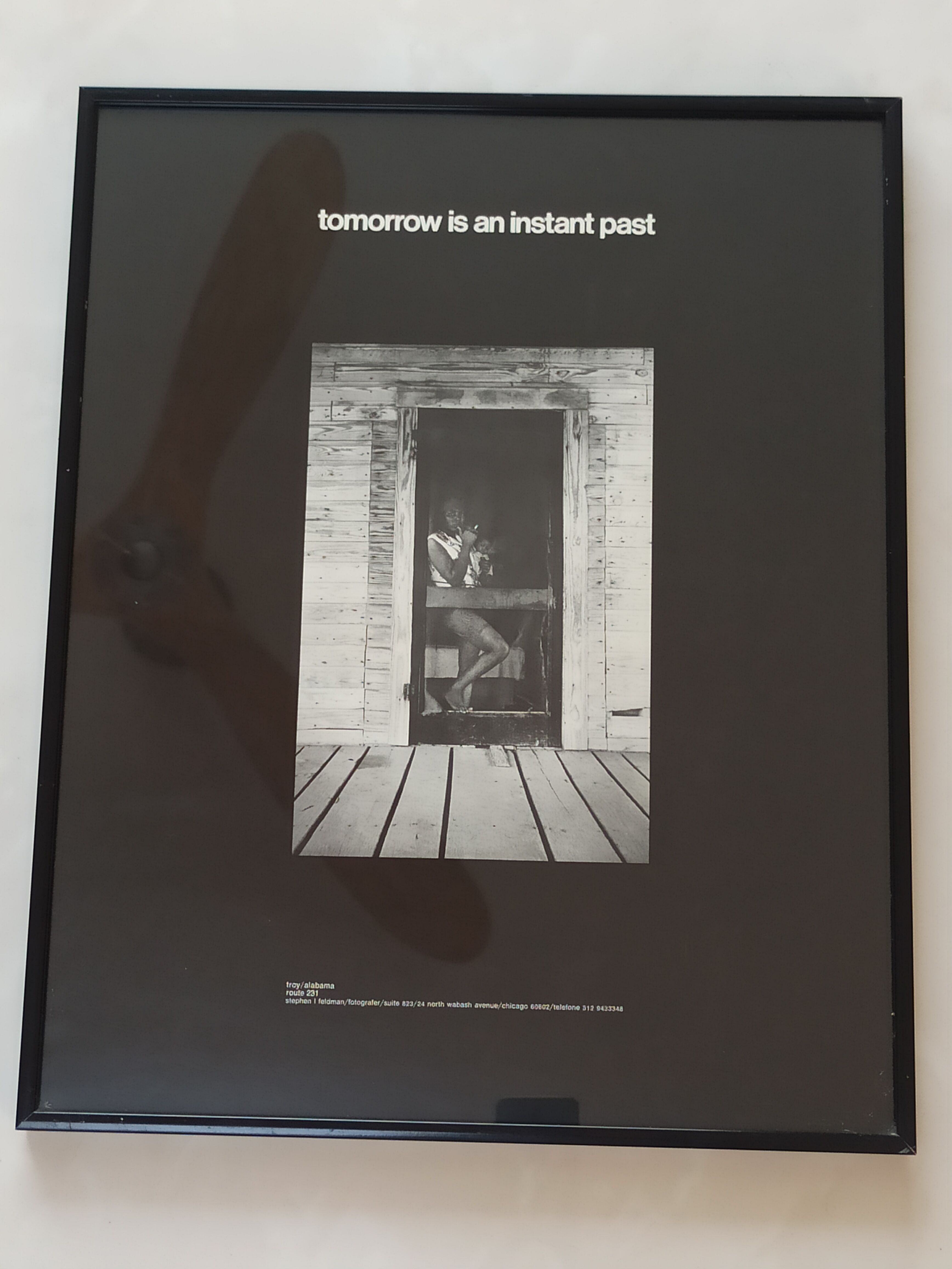 Black and white photograph silver print 1966 in Chicago