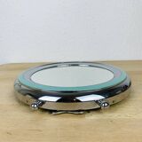 Vintage chrome barber mirror