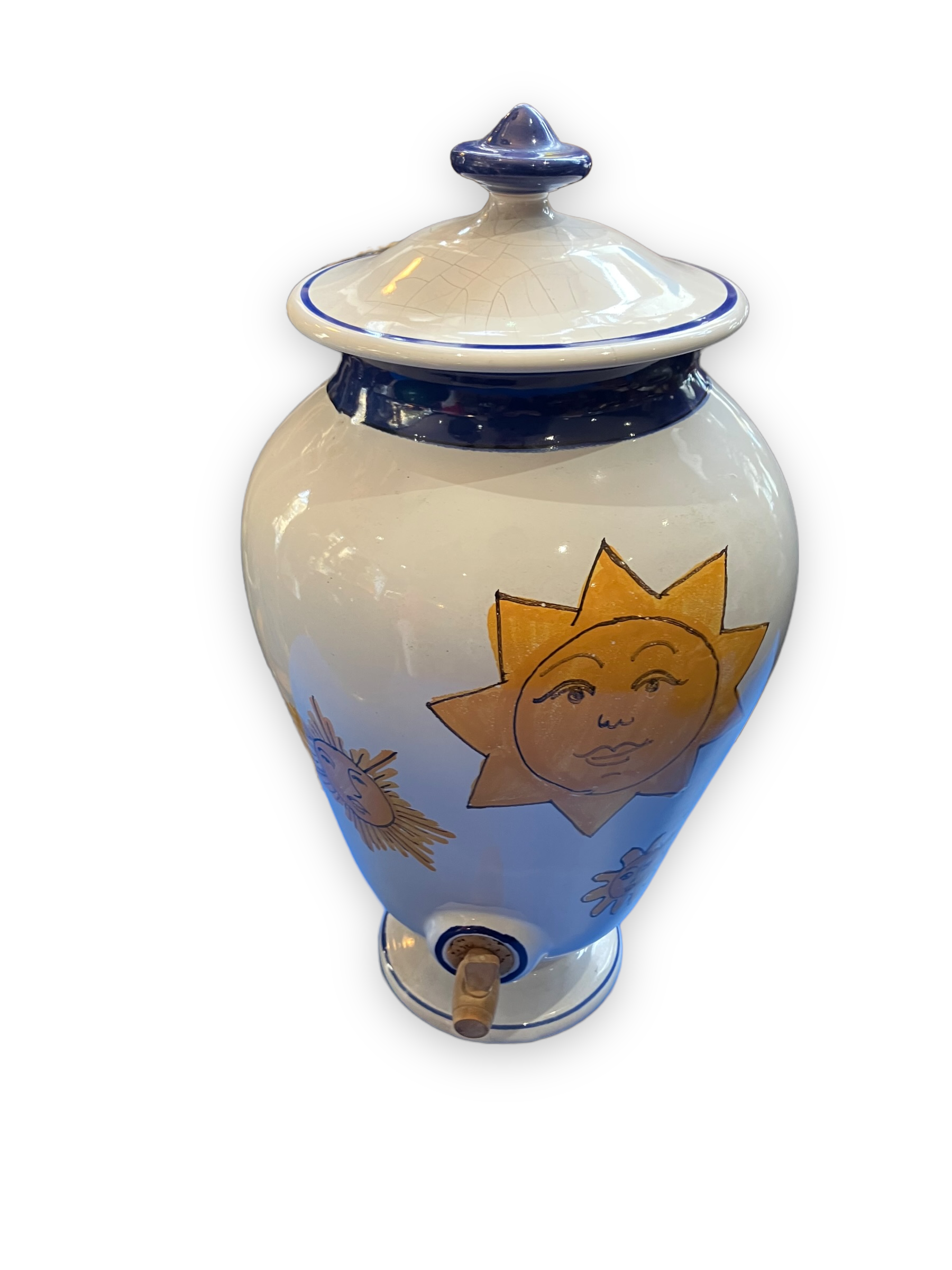 Water fountain in earthenware pattern sun christian dior