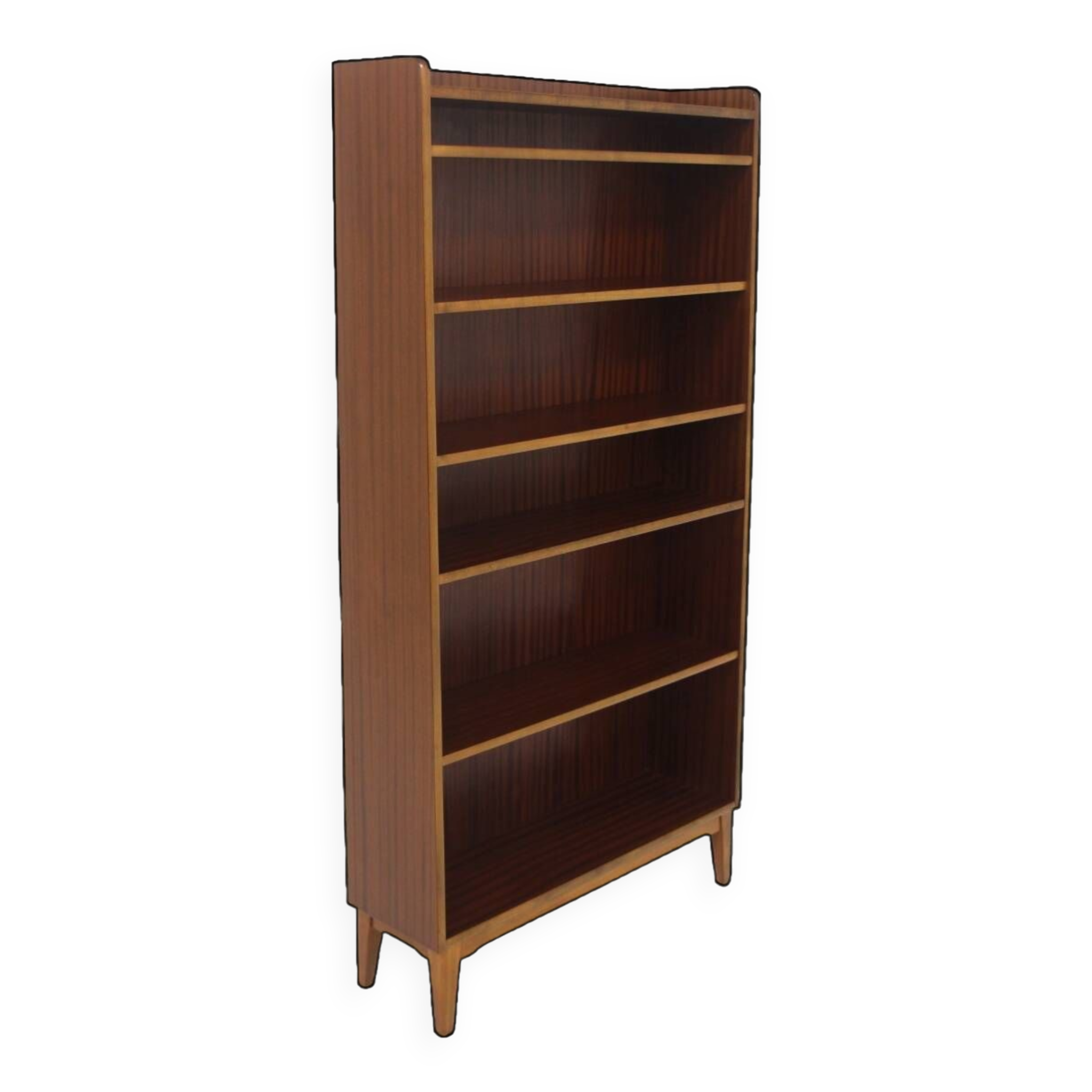 Scandinavian mahogany library, Sweden, 1950