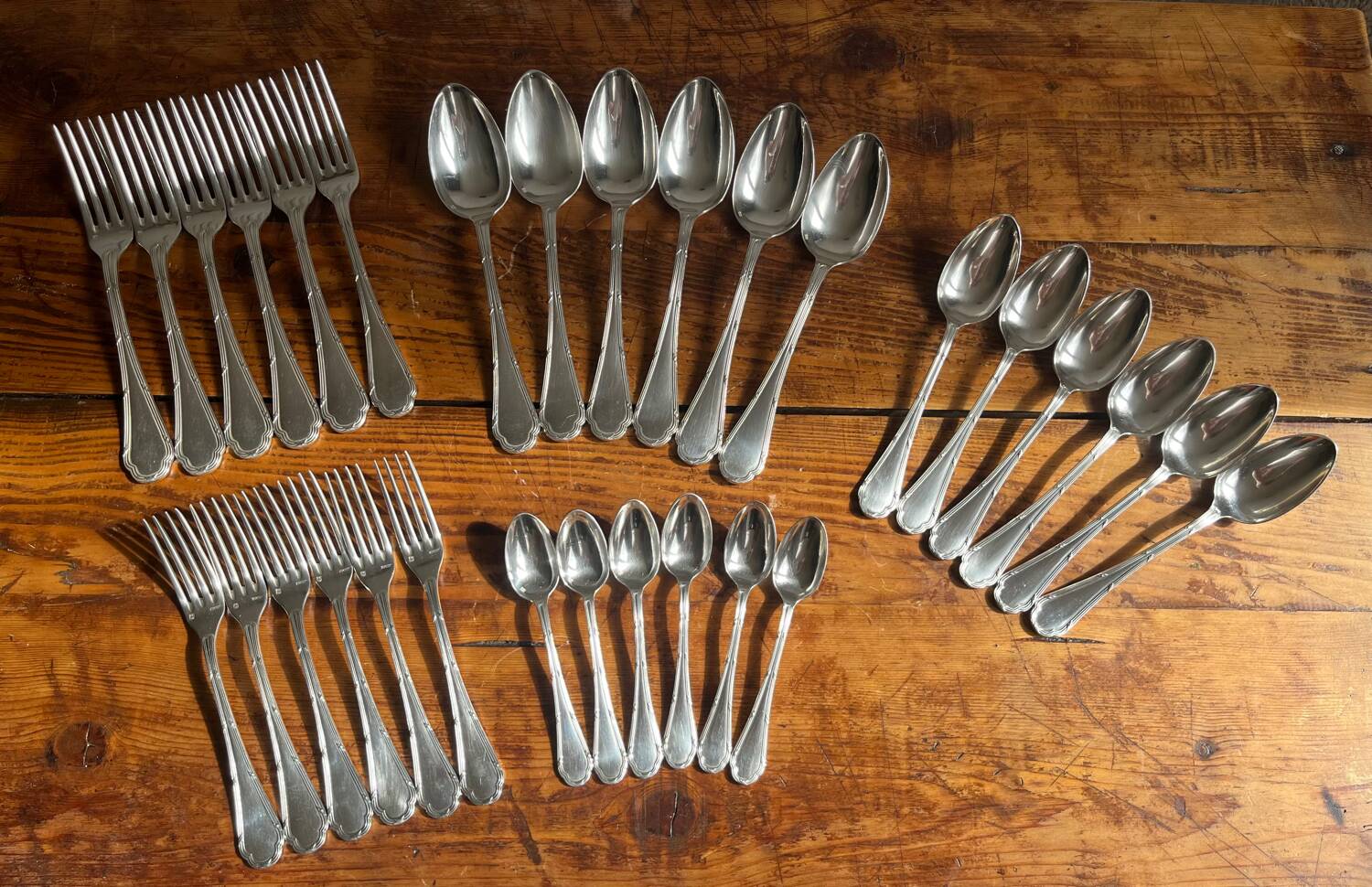 Ercuis silver metal cutlery