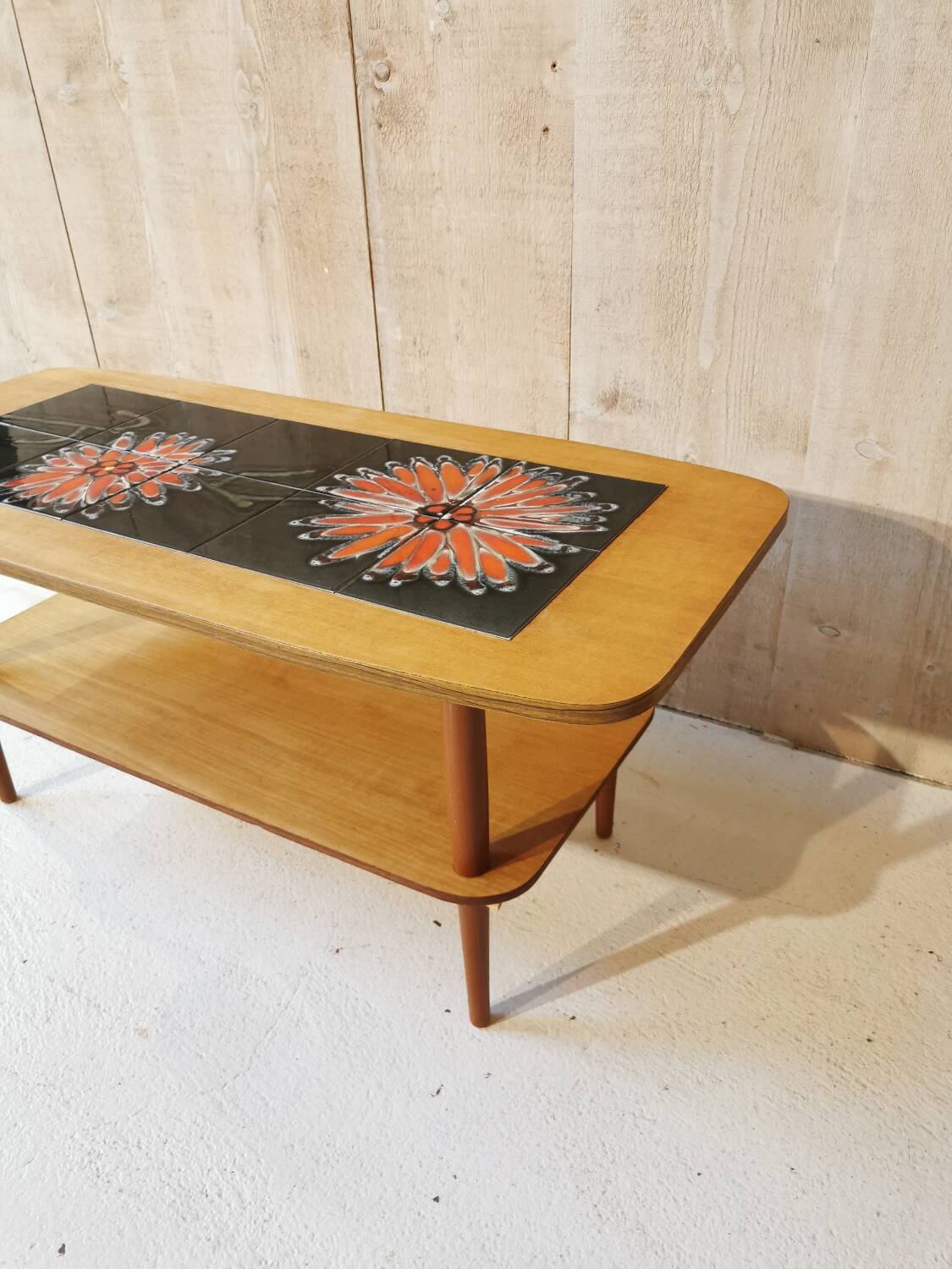 Teak coffee table